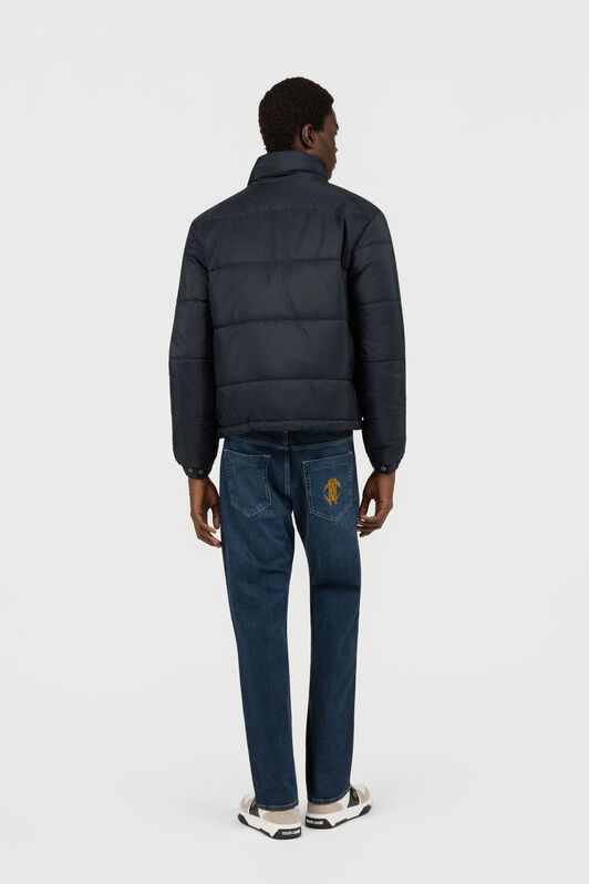 RC Marineblaue Steppjacke mit Stehkragen und Reißverschluss RC Marineblaue Steppjacke mit Stehkragen und Reißverschluss DENIM TOT40D-FT143
