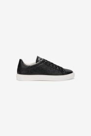 RC Black Leather Sneaker With Monogram RC BLACK SOS00D-PZA90