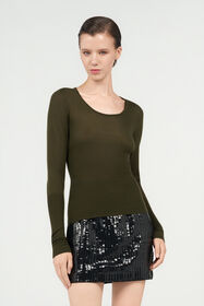 RC Green Long Sleeve Knit Top FORESTA TWM602-KP001