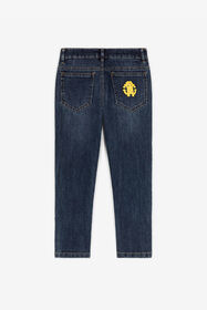 JU Jean à imprimé RC Monogram Bleu foncé RJJ204-DS015