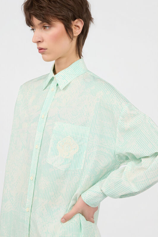 JC Shirt in Cotton with Embroidered Detail JC Shirt in Cotton with Embroidered Detail GINEPRO WFT241-WF639