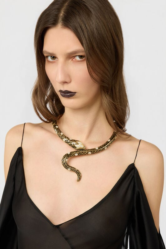 RC Collar Serpentine  BLACK/GOLD XWG017-AM011
