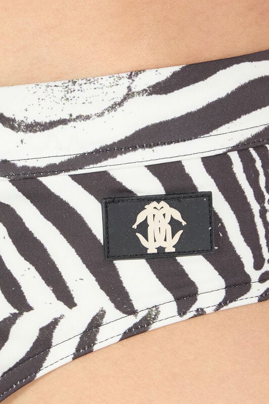 RC Zebra-Print Swim Briefs RC Zebra-Print Swim Briefs Black/White URH01M-LNN49