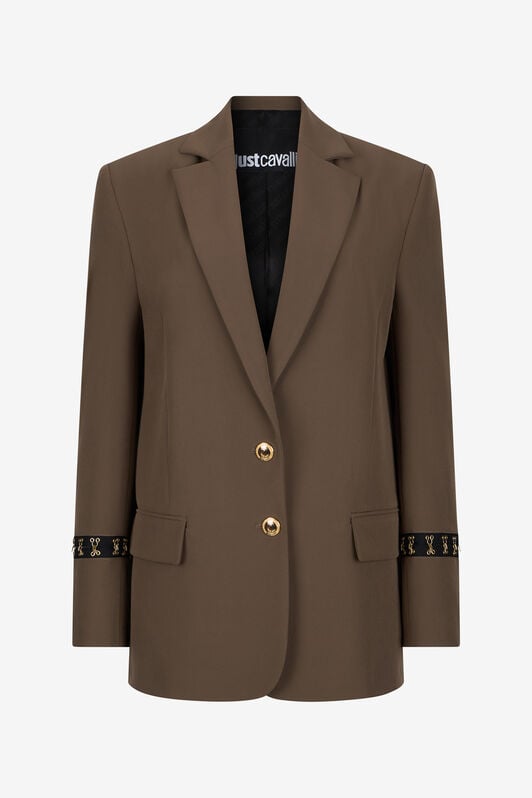 JC Brown Blazer With Jacquard Cuffs JC Brown Blazer With Jacquard Cuffs VERDE 185 VFT298-VF448