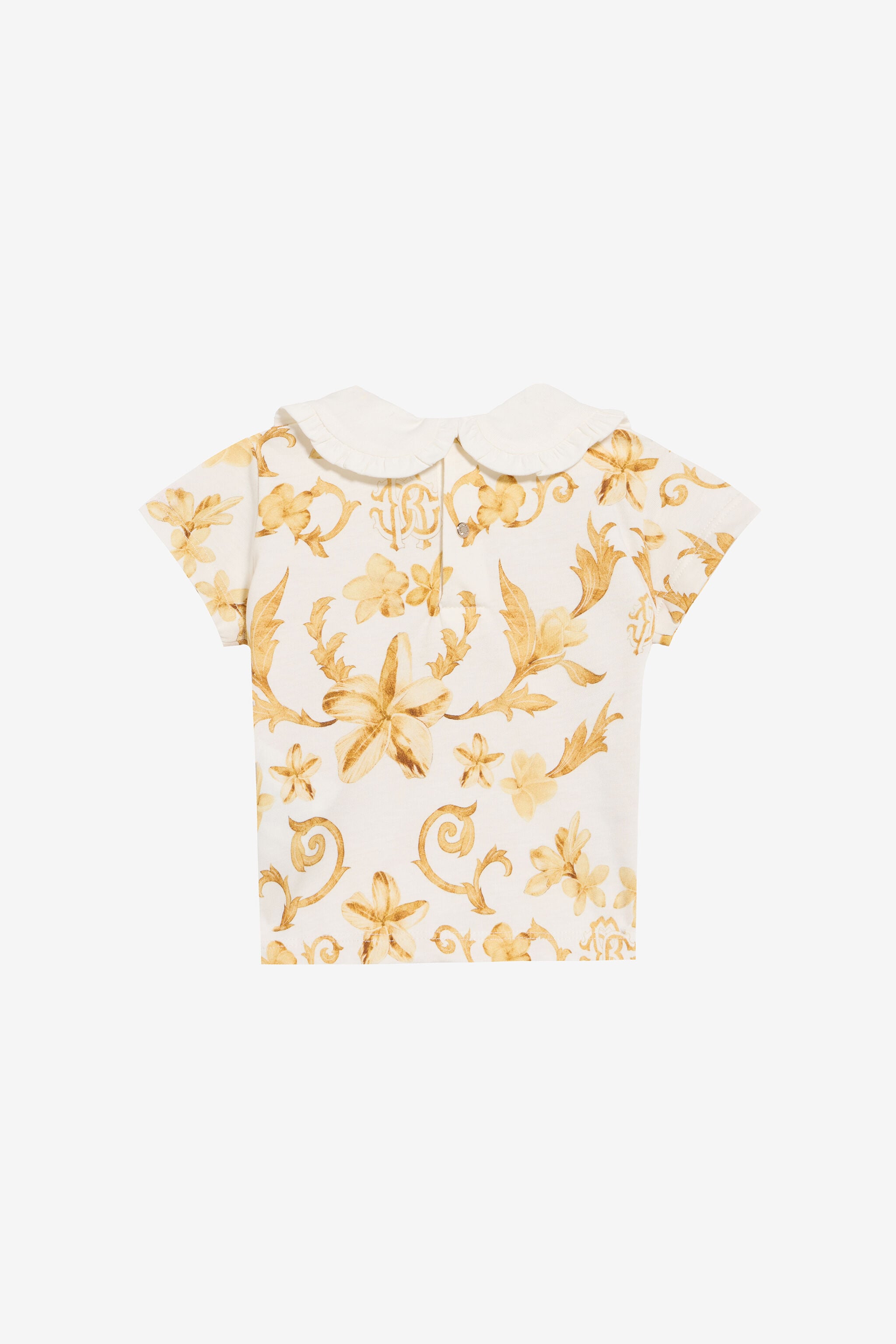 RC Gold Arabesque Print T-Shirt WHITE/GOLD TJT609-JFN37