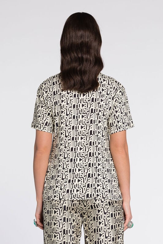 RC Crystal-Embellished Logo-Print T-Shirt RC Crystal-Embellished Logo-Print T-Shirt Black/White RKT61A-3PH82