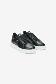 RC Zapatillas de piel con detalle de logotipo BLACK TOS00M-PZC15