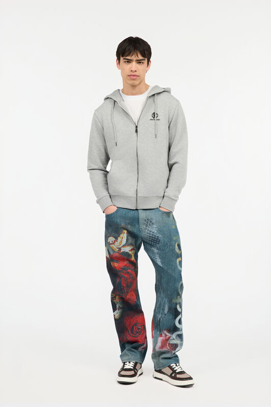 RC Grey Hoodie with Zip GREY POT69A-CF052
