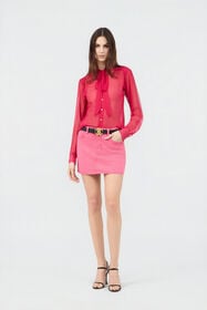 RC Pink Denim Mini Skirt IBISCUS SOJ30C-D1004