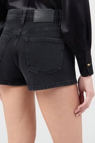 RC Jeans Shorts Neri Con Ricamo Rosa BLACK SOJ20P-DN001