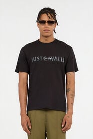 JC Black T-Shirt With Just Cavalli Logo BLACK VFT068-VF112