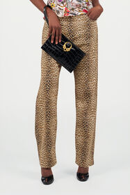 RC Crocodile-embossed leather clutch BLACK WKA008-PZ975