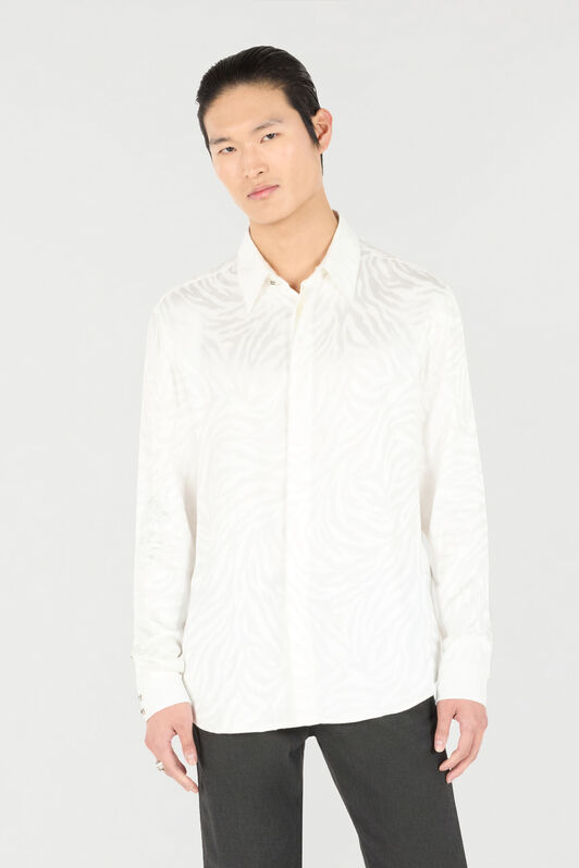 RC Long Shirt With Tiger Skin Print RC Long Shirt With Tiger Skin Print White URT700-DJ097