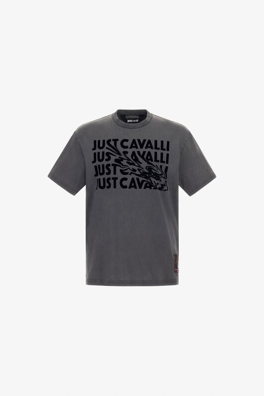 JC Just Cavalli T-shirt JC Just Cavalli T-shirt Dark gray TFT026-TF043