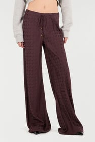 RC Pantaloni Loose Con Monogram Mirror Snake Viola VKT210-RK010