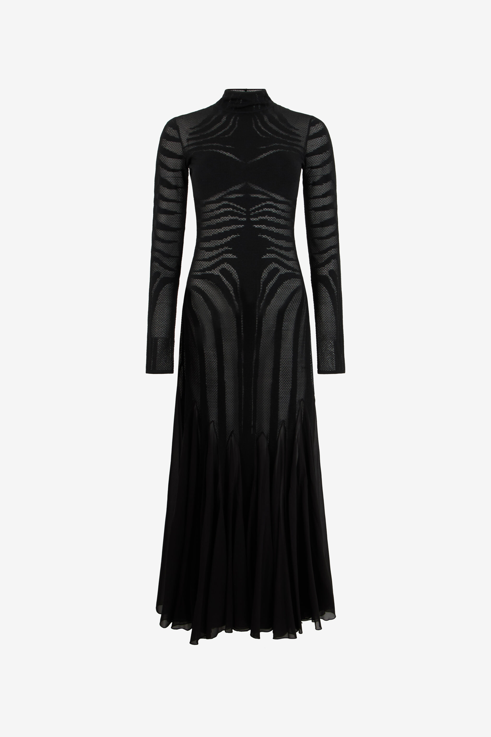 RC Strickkleid mit Zebramuster RC Strickkleid mit Zebramuster BLACK XWM103-MQ060