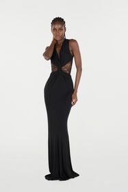 RC Abito Extralungo Con Pizzo Nero VKT138-JE034
