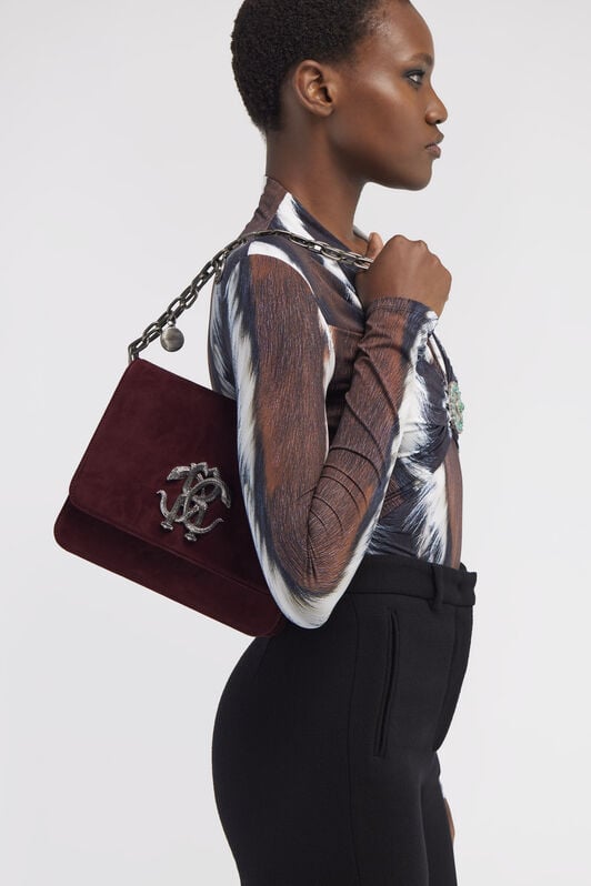 RC Shoulder bag with Monogram Mirror Snake RC Shoulder bag with Monogram Mirror Snake Violet RKB003-PNC00