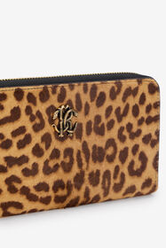 RC Jaguar Skin Print Zip-Around Wallet NATURALE SKA001-ZV012