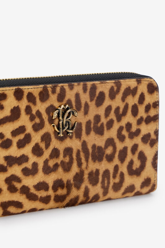 RC Jaguar Skin Print Zip-Around Wallet NATURALE SKA001-ZV012