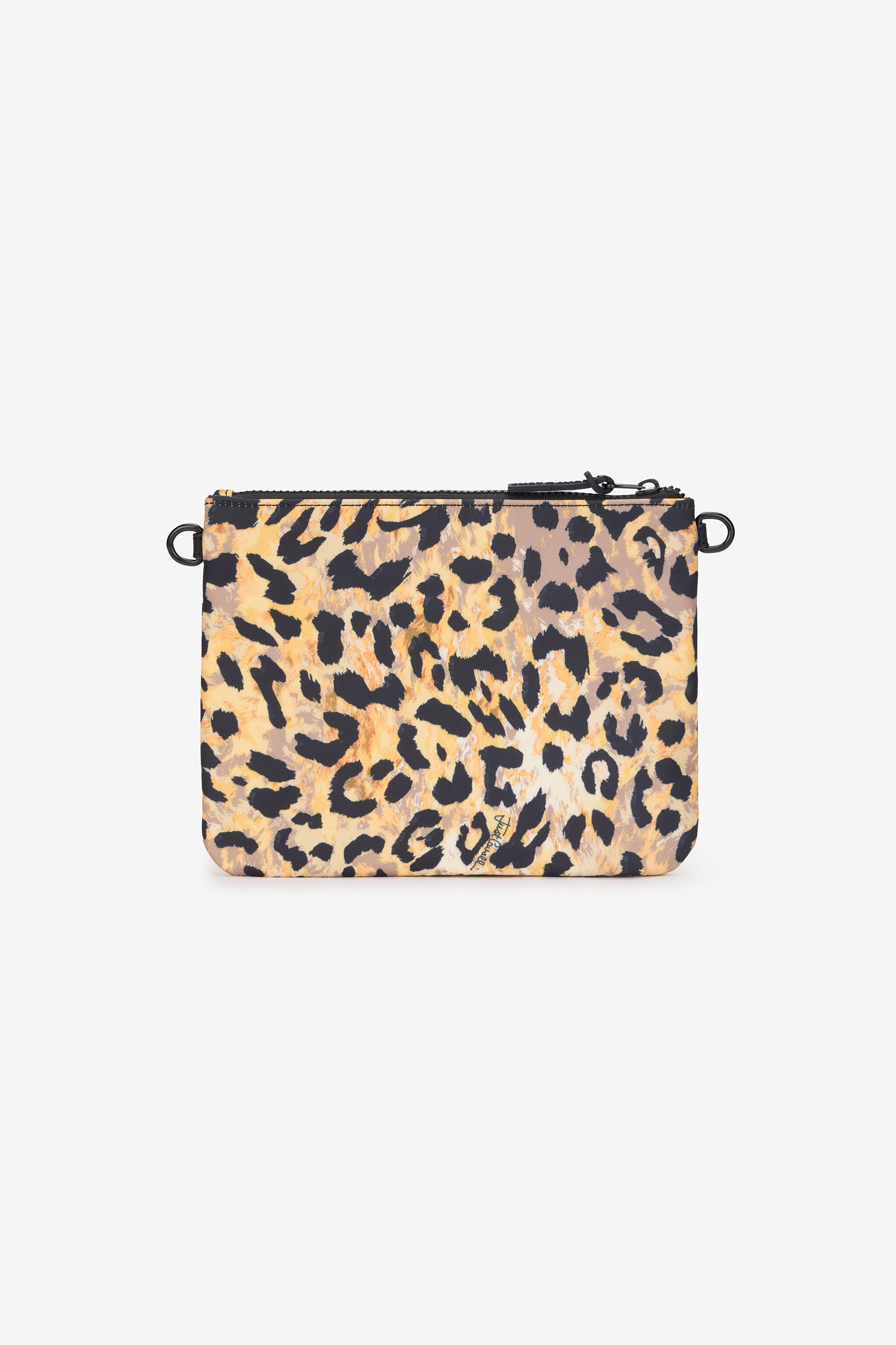 JC Pochette con stampa Leopard e laccio da polso JC Pochette con stampa Leopard e laccio da polso Marron clair SFB010-SF341