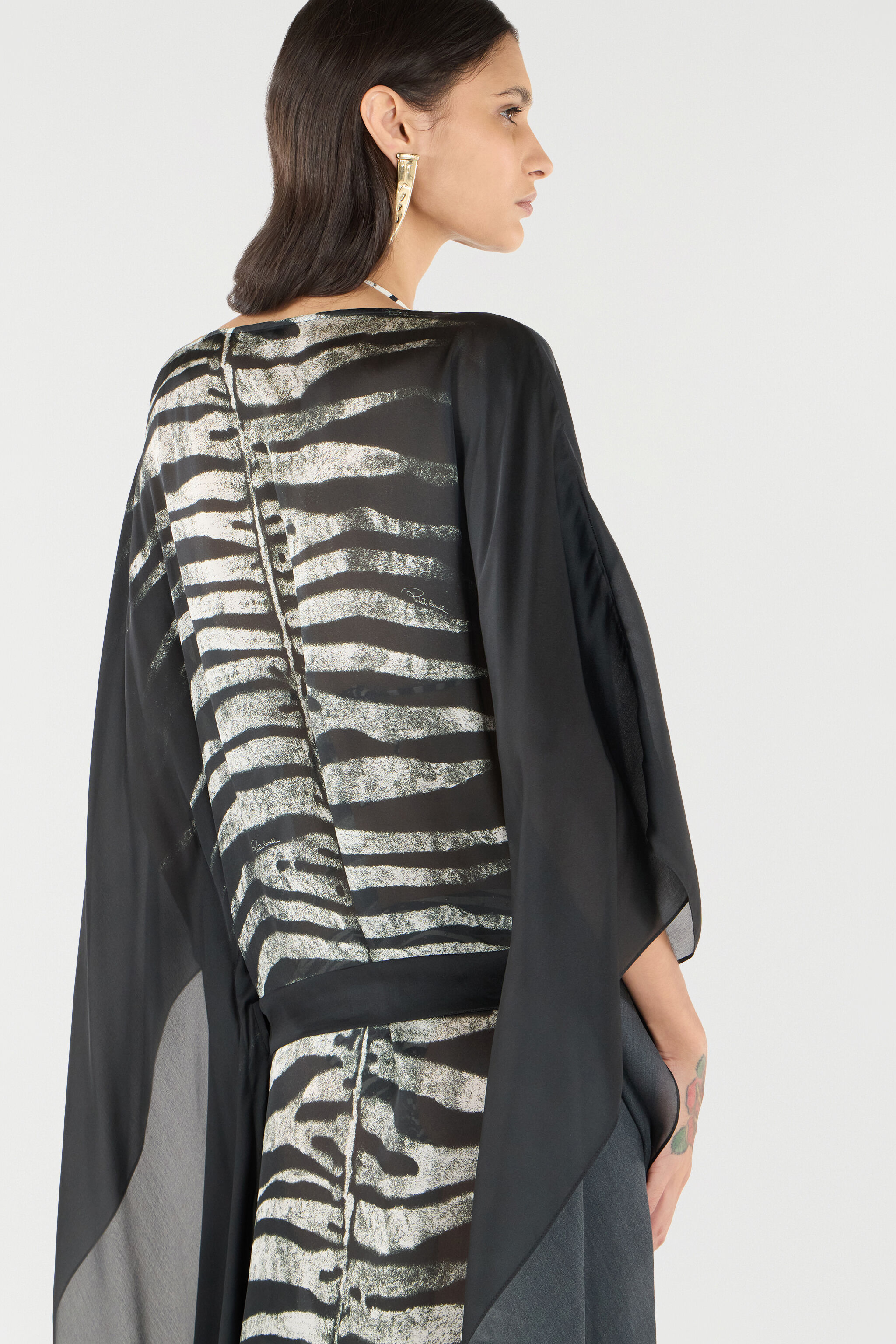 RC Dress With Belt And Zebra Print RC Dress With Belt And Zebra Print Black/White UKT180-CTN50