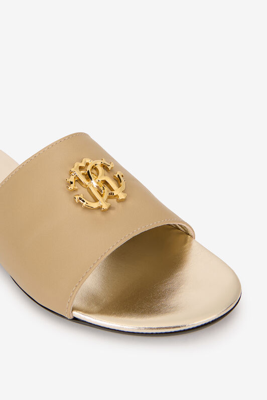 RC Leather Sandals with Gold Logo RC Leather Sandals with Gold Logo SAND QOS01B-PZO12