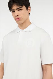 JC Polo With JC Monogram Embroidery WHITE UFT020-UF040