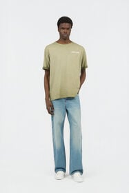 RC Green T-Shirt with Back Snake Print MILITARY GREEN SOT60B-JD005