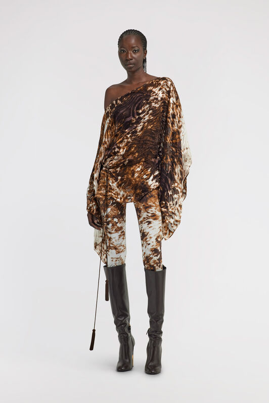 RC Appaloosa Print Kaftan Brown TKT725-HEN08