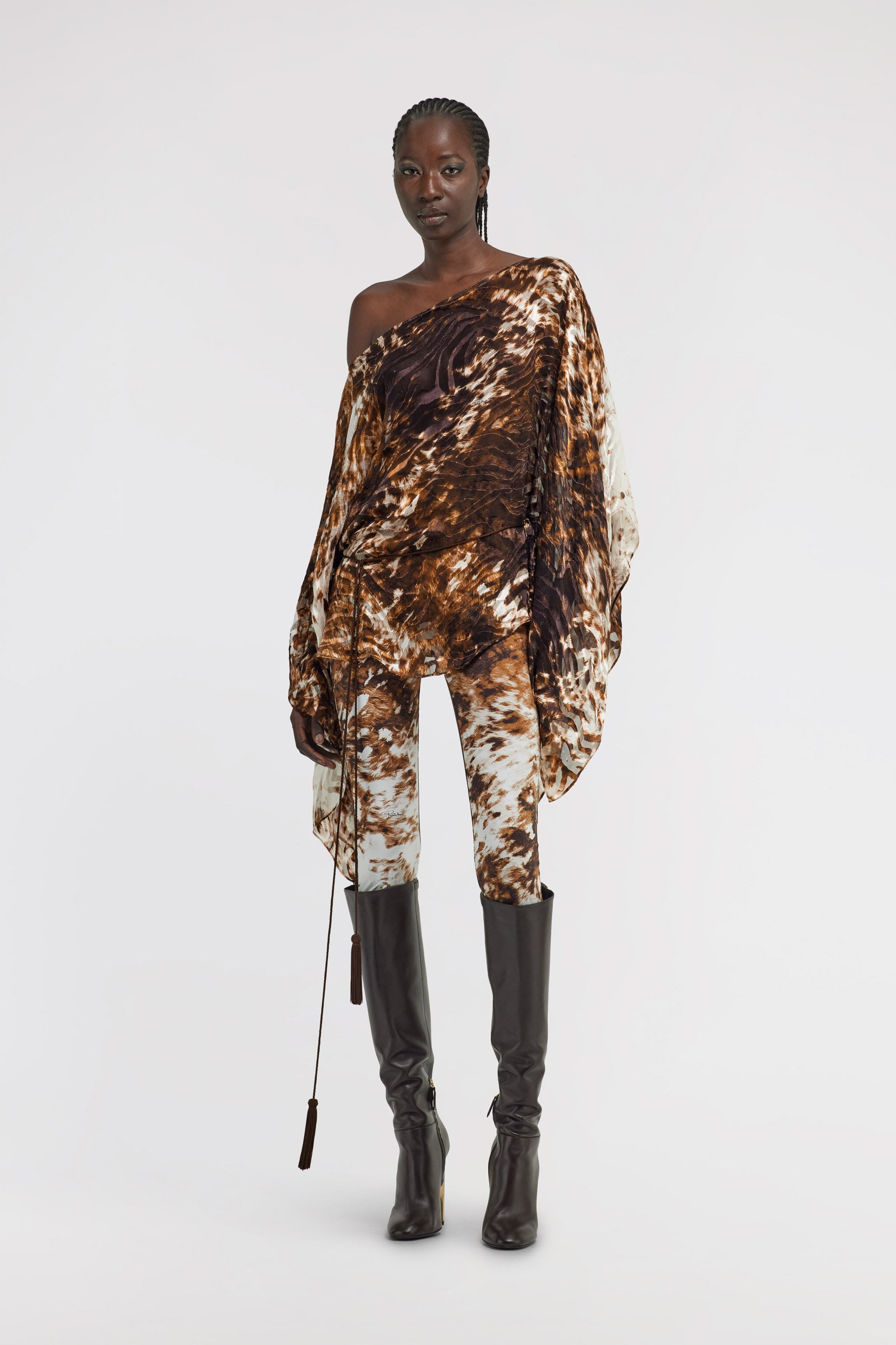 RC Appaloosa Print Kaftan Brown TKT725-HEN08