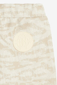JU Pants With RC Monogram And Tiger Skin Print Ivory UJT221-5OO44