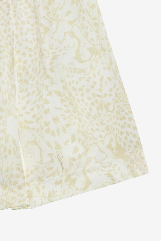 JU Skirt With Cheetahs And Cheetah Skin JU Skirt With Cheetahs And Cheetah Skin IVORY UJT30B-6DO35