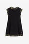 JU Baroque-Print Dress JU Baroque-Print Dress Black RJT115-VI012