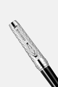 RC Penna a sfera incisa nera e argento  QALG73-IG388