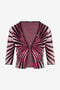 RC Cardigan Imprimé Ray Of Paradise MAGENTA XKM600-MI150