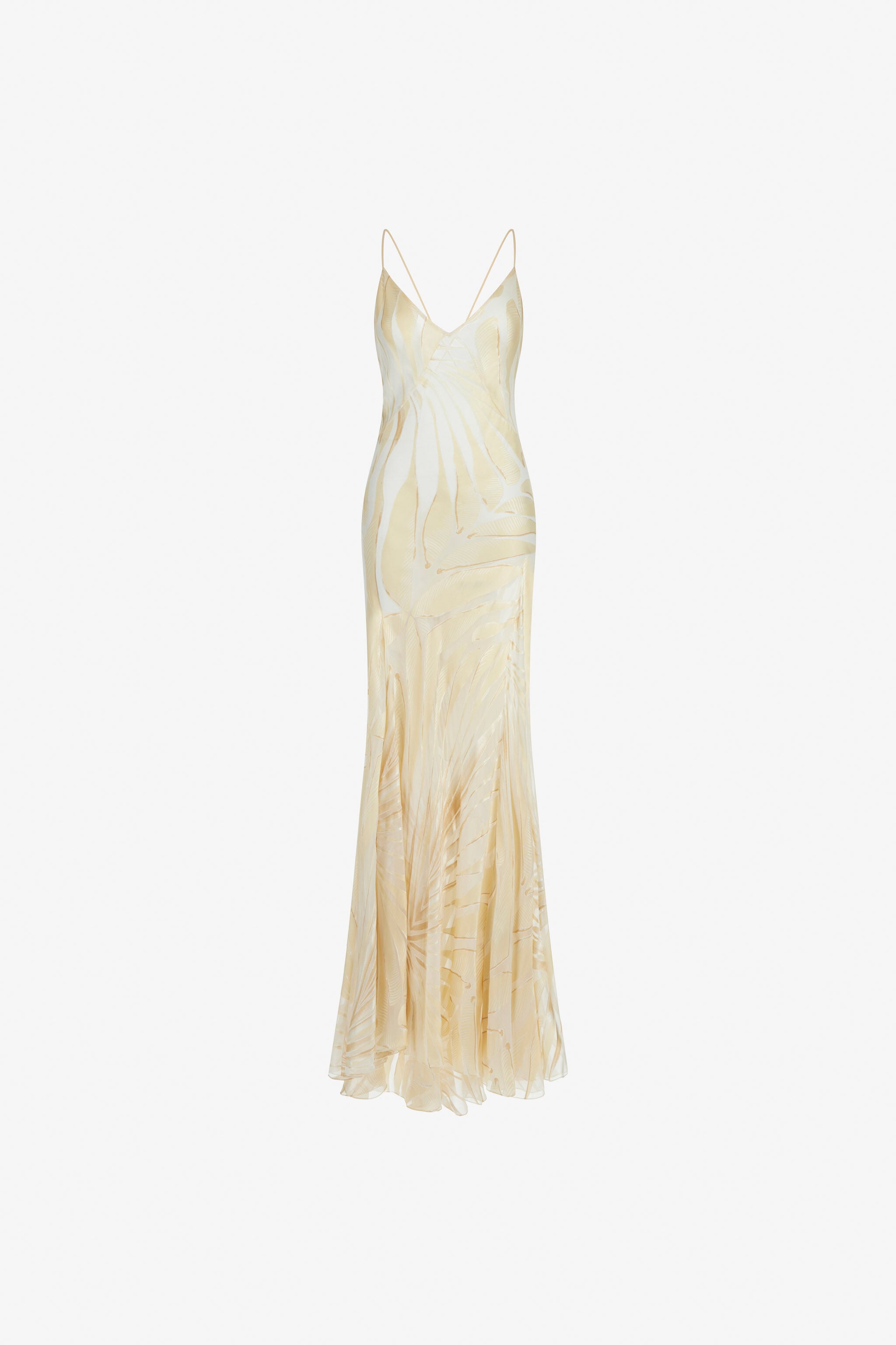 RC Ray Of Gold Print Satin Dress RC Ray Of Gold Print Satin Dress Ivoire TKT109-HLI15