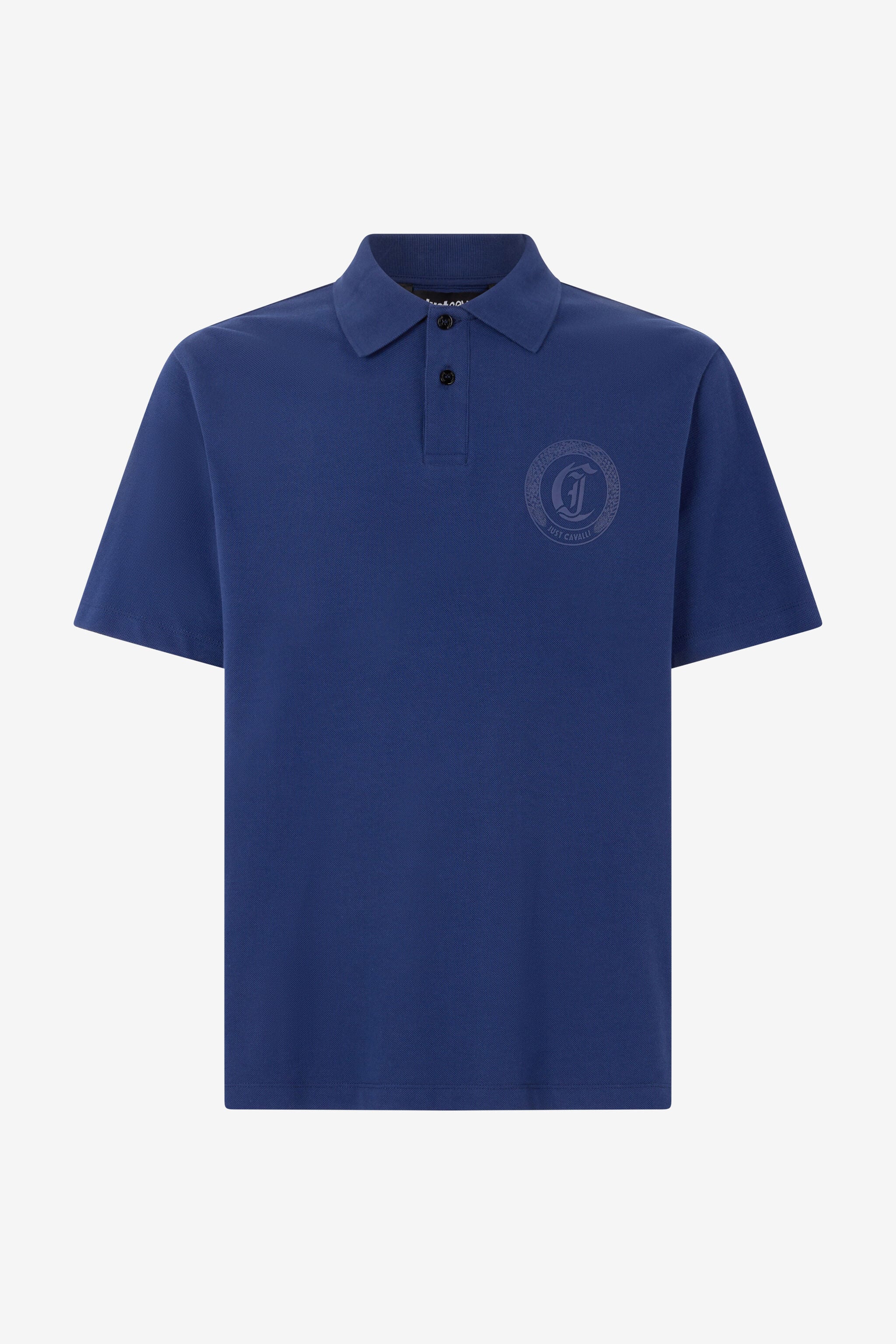 JC Polo Shirt With JC Monogram Embroidery JC Polo Shirt With JC Monogram Embroidery Dark blue UFT020-UF040