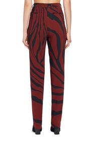RC Pantalon stretch à motif zébré Rouge foncé HQT208-ORL60