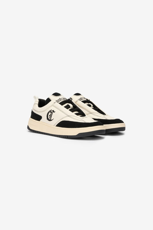 JC White Sneakers With Black Inserts JC White Sneakers With Black Inserts 003+899 VFS064-VF522