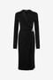 RC Robe Midi Avec Monogramme Mirror Snake Noir VQT108-JE034