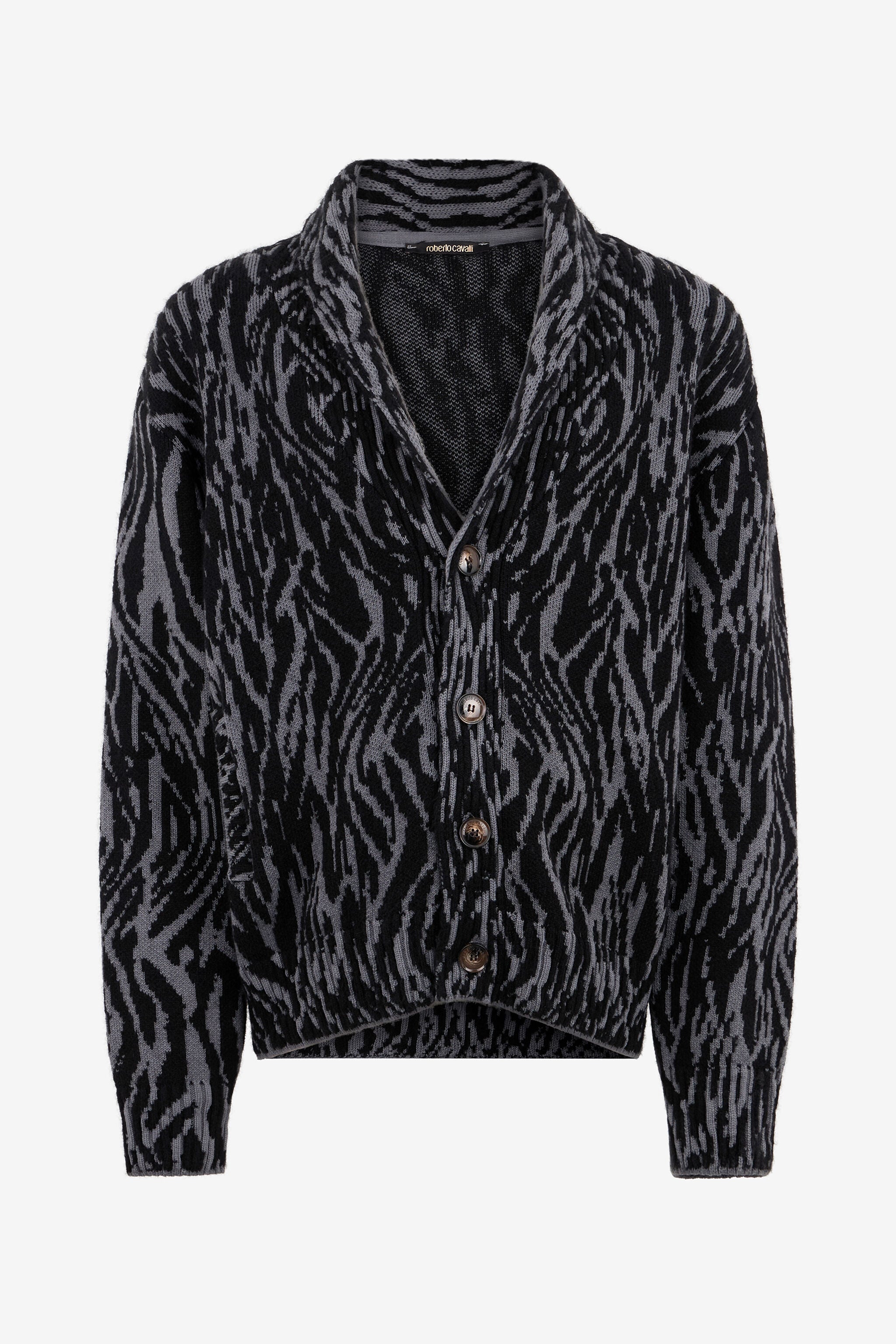 RC Animalier Jacquard Cardigan RC Animalier Jacquard Cardigan BLACK ROM90F-MSS30