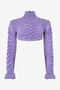 RC Maglia Crop Intrecciata A Collo Alto RC Maglia Crop Intrecciata A Collo Alto LILAC XWM611-MQ015