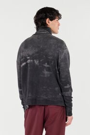 RC Pullover Aus Wolle Mit Hohem Kragen Schwarz VNM650-MQ036