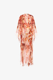 RC Plumage print Kaftan Orange SWT109-CTL71
