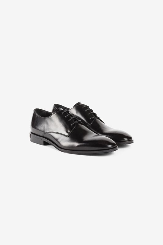 RC Logo plaque leather Derby shoes RC Logo plaque leather Derby shoes Black RRS025-PZA84