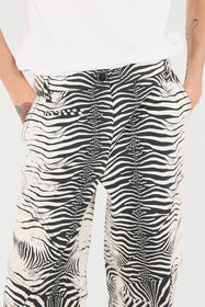 RC Stretch Cotton Pants With White Tigress Print Черный/Белый UKT211-3AN49