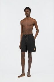 RC Schwarze Badehose Boxer Mit Kontrastnähten BLACK SOH00I-FT254