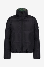 JC Wendbare Daunenjacke mit Tiger Camu-Print BLACK VFT121-VF187