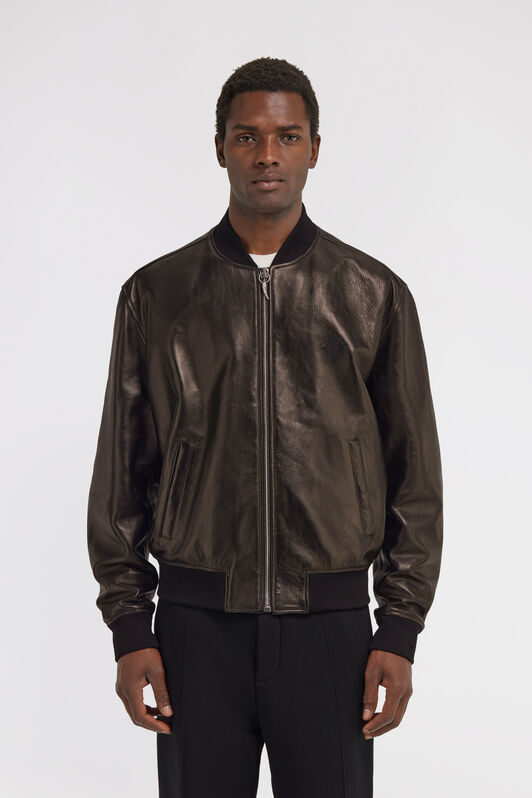 RC Giacca bomber in pelle Nero SRP401-PFF15